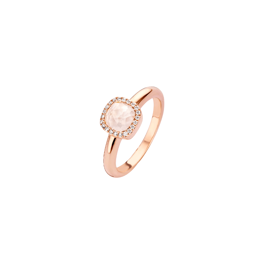 Tirisi Jewelry Milano Sweeties ring roodgoud met diamant - TR9624WQP - #1 Tirisi Jewelry Milano Sweeties ring roodgoud met diamant - TR9624WQP - #1