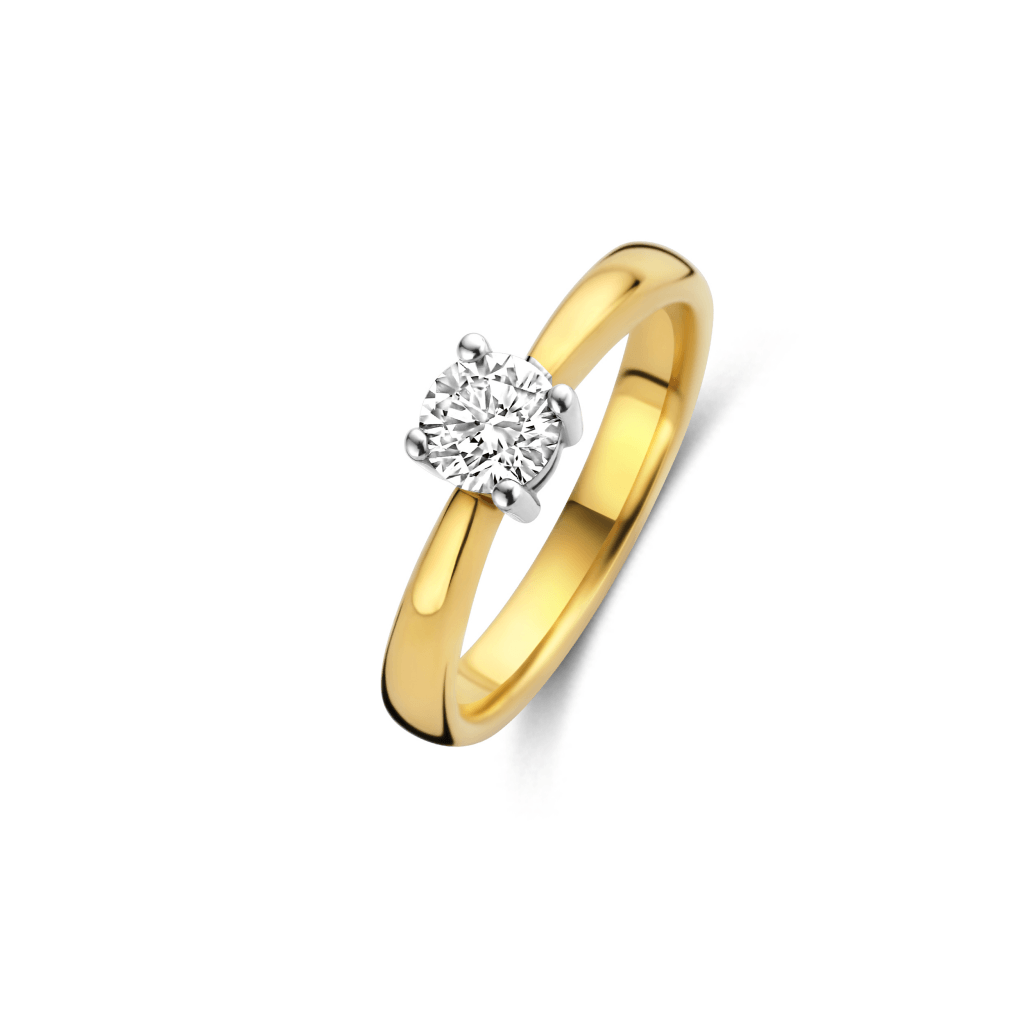 Schaap en Citroen Diamonds ring geelgoud met diamant - #1