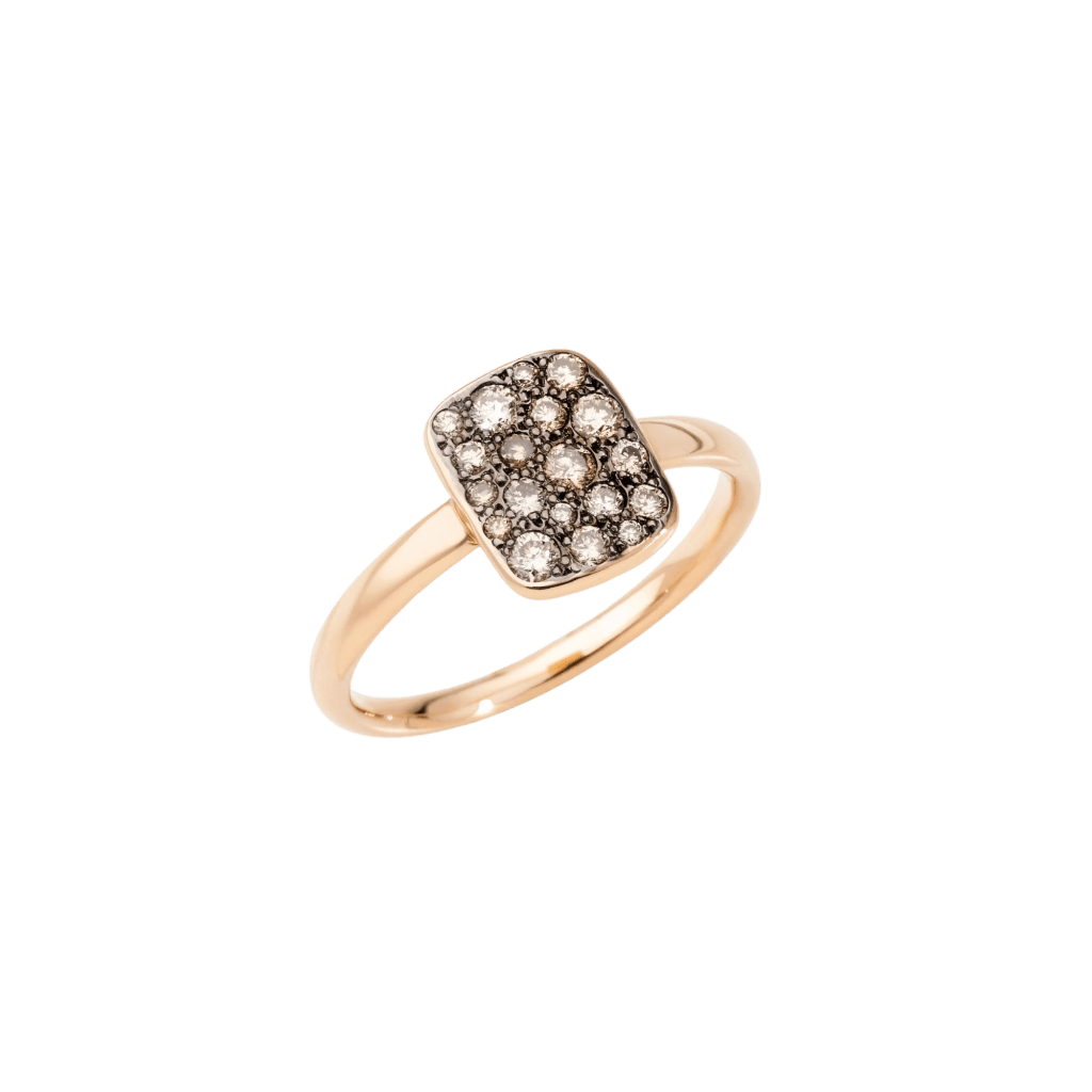Pomellato Sabbia ring roodgoud met diamant - PAB9032 O7000 DBR00 - #1 Pomellato Sabbia ring roodgoud met diamant - PAB9032 O7000 DBR00 - #1