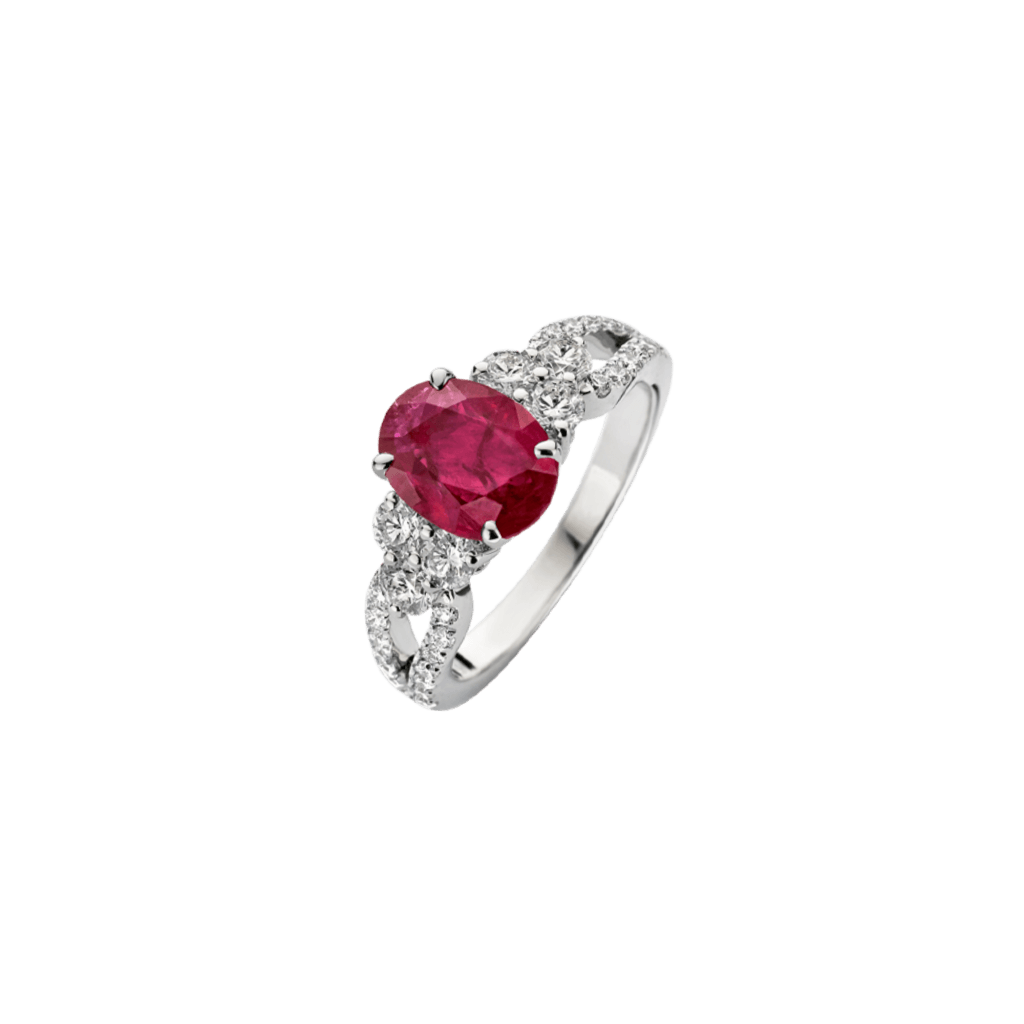 Schaap en Citroen Diamonds ring witgoud met diamant - #1 Schaap en Citroen Diamonds ring witgoud met diamant - #1