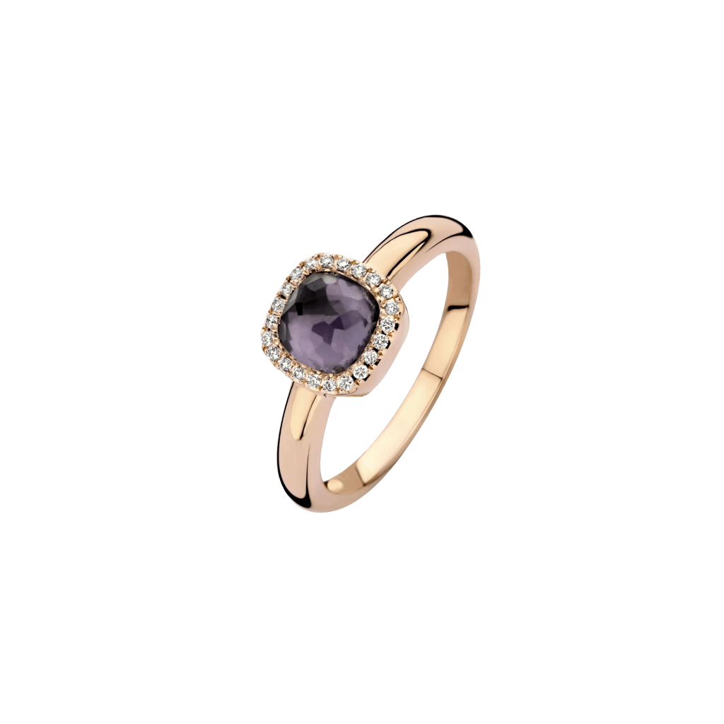 Tirisi Jewelry Milano Sweeties ring roodgoud met diamant - TR9624AMHP - #1 Tirisi Jewelry Milano Sweeties ring roodgoud met diamant - TR9624AMHP - #1