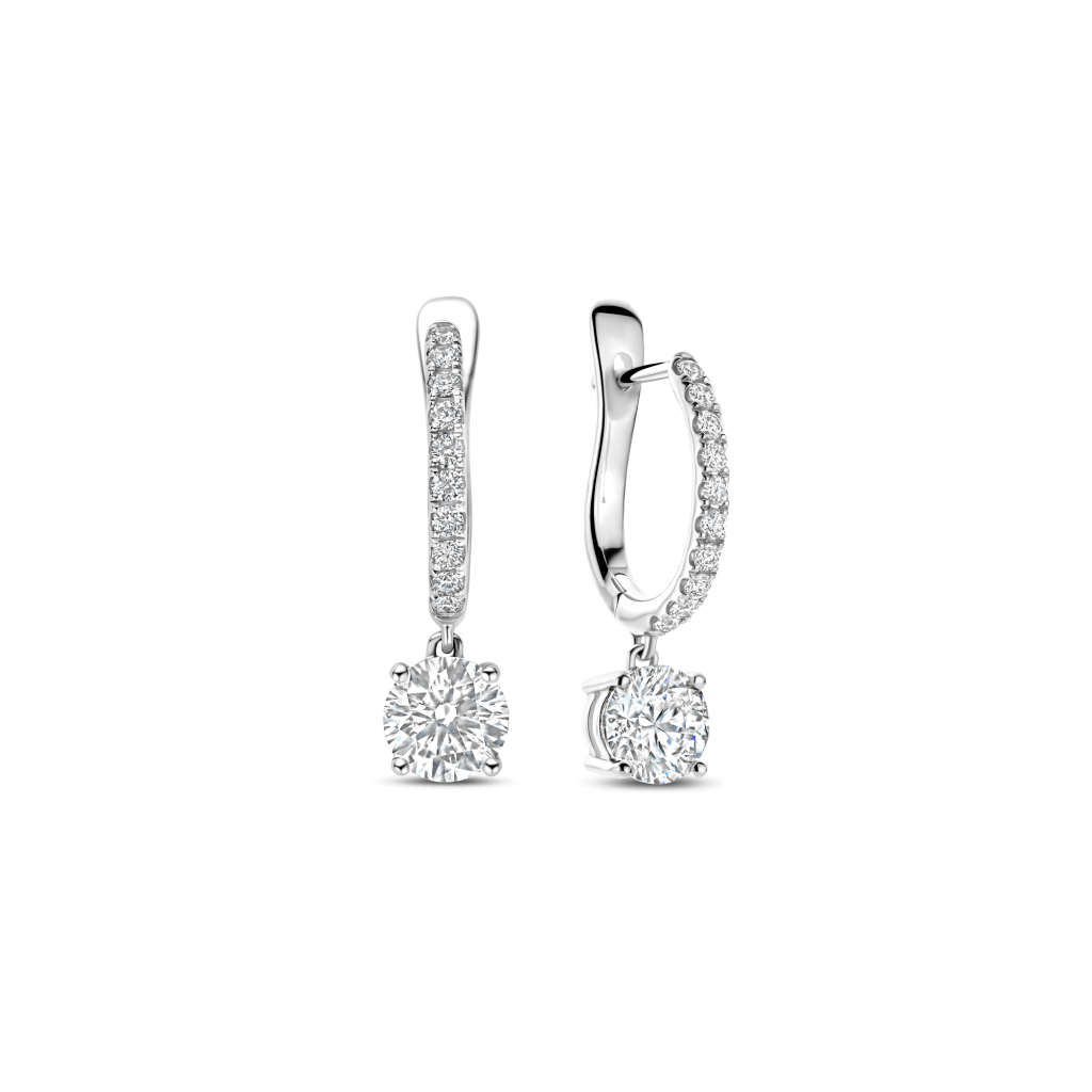 Royal Asscher Rose oorsieraad witgoud met diamant - E.222.RAB.18WG.1 GIA - #3 Royal Asscher Rose oorsieraad witgoud met diamant - E.222.RAB.18WG.1 GIA - #3