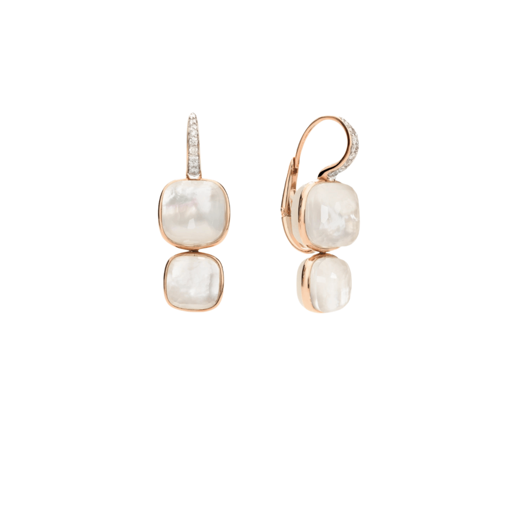 Pomellato Nudo oorsieraad roodgoud met diamant - POC2025 O7WHR BTBMP - #1