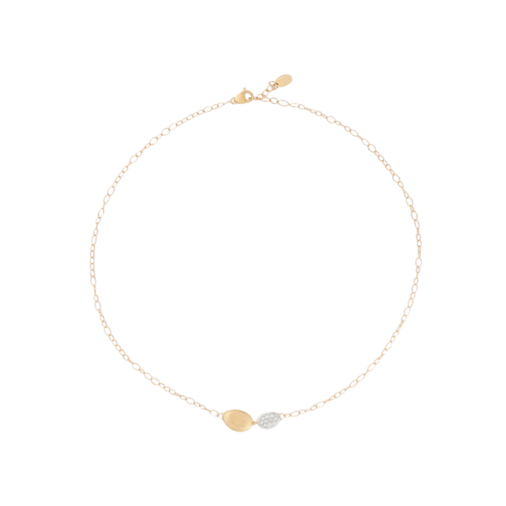 Marco Bicego Lunaria collier geelgoud met diamant - CB2591-B - #2 Marco Bicego Lunaria collier geelgoud met diamant - CB2591-B - #2