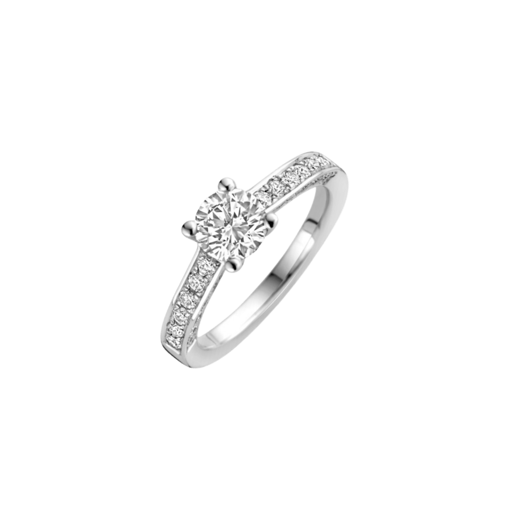 Schaap en Citroen Diamonds ring witgoud met diamant - #1