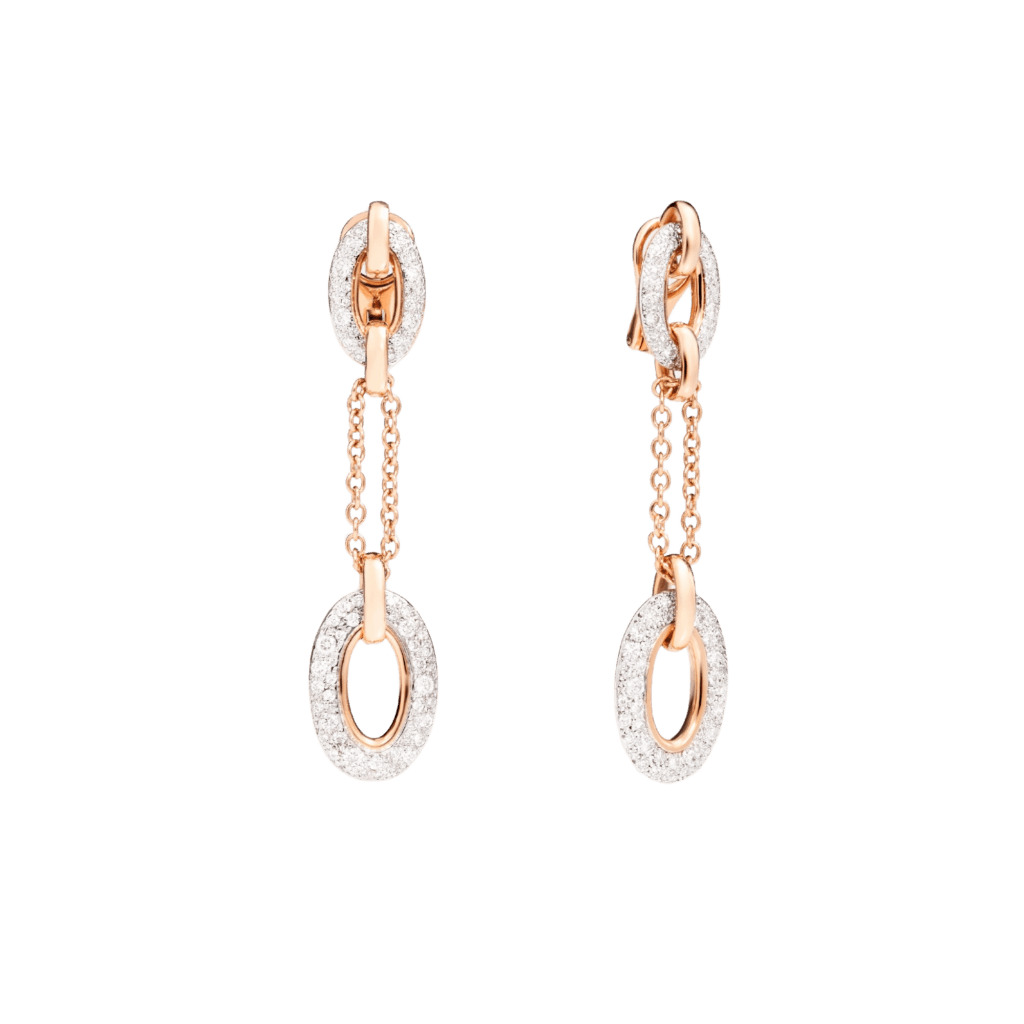 Pomellato Catene oorsieraad roodgoud met diamant - POB7050 OAWHR DB000 - #1 Pomellato Catene oorsieraad roodgoud met diamant - POB7050 OAWHR DB000 - #1