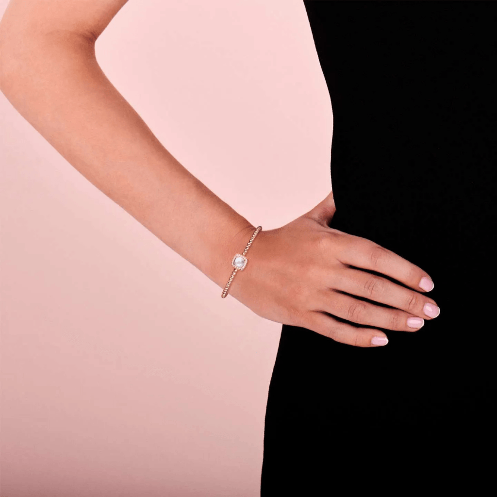 Tirisi Jewelry Milano Tre armband roodgoud met diamant - TB2147WQP - #6 Tirisi Jewelry Milano Tre armband roodgoud met diamant - TB2147WQP - #6