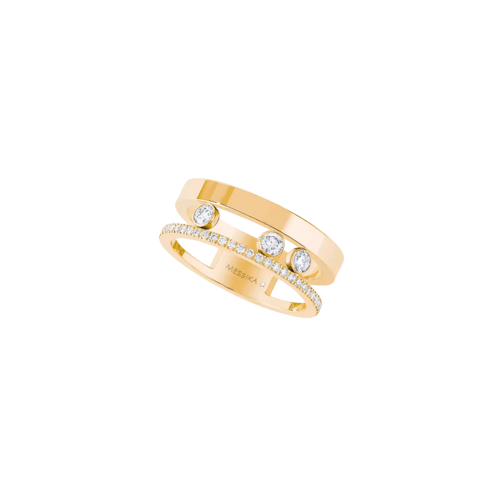 Messika Move Romane ring geelgoud met diamant - 6516-YG - #1 Messika Move Romane ring geelgoud met diamant - 6516-YG - #1