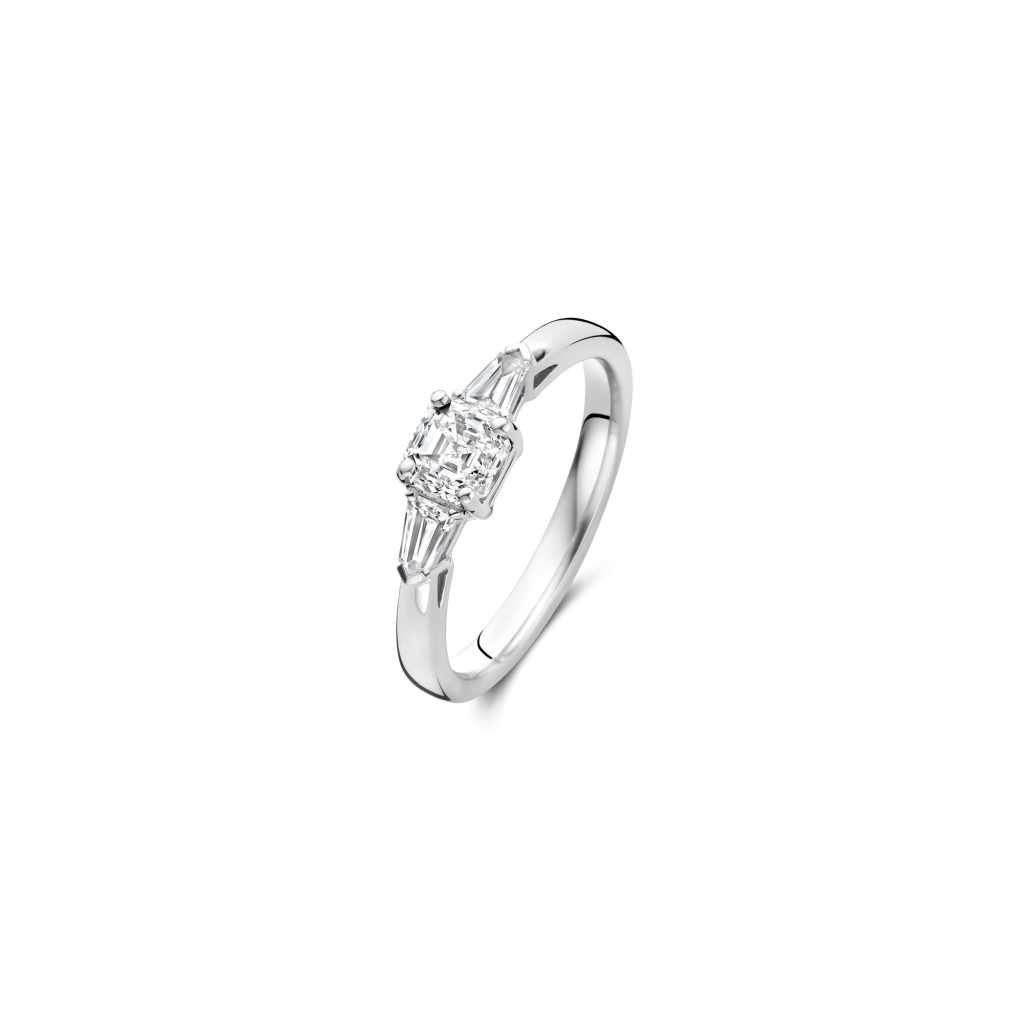Royal Asscher Ava ring platina met diamant - R.113.PLAT.12 GIA - #2 Royal Asscher Ava ring platina met diamant - R.113.PLAT.12 GIA - #2
