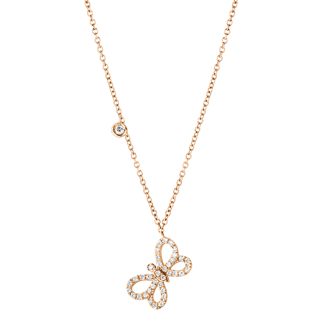 Schaap en Citroen Diamonds collier roodgoud met diamant - #3 Schaap en Citroen Diamonds collier roodgoud met diamant - #3