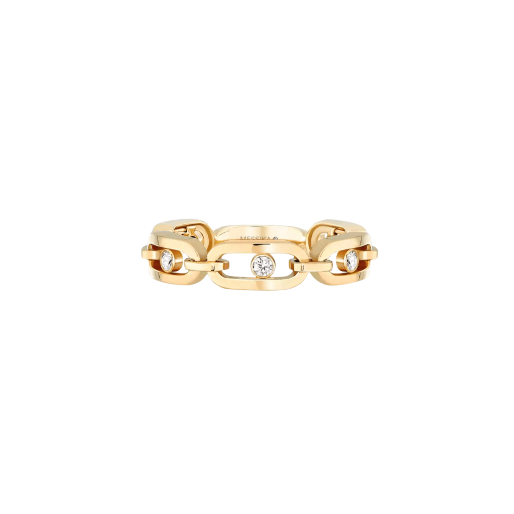 Messika Move Link ring geelgoud met diamant - 12078-YG - #2 Messika Move Link ring geelgoud met diamant - 12078-YG - #2