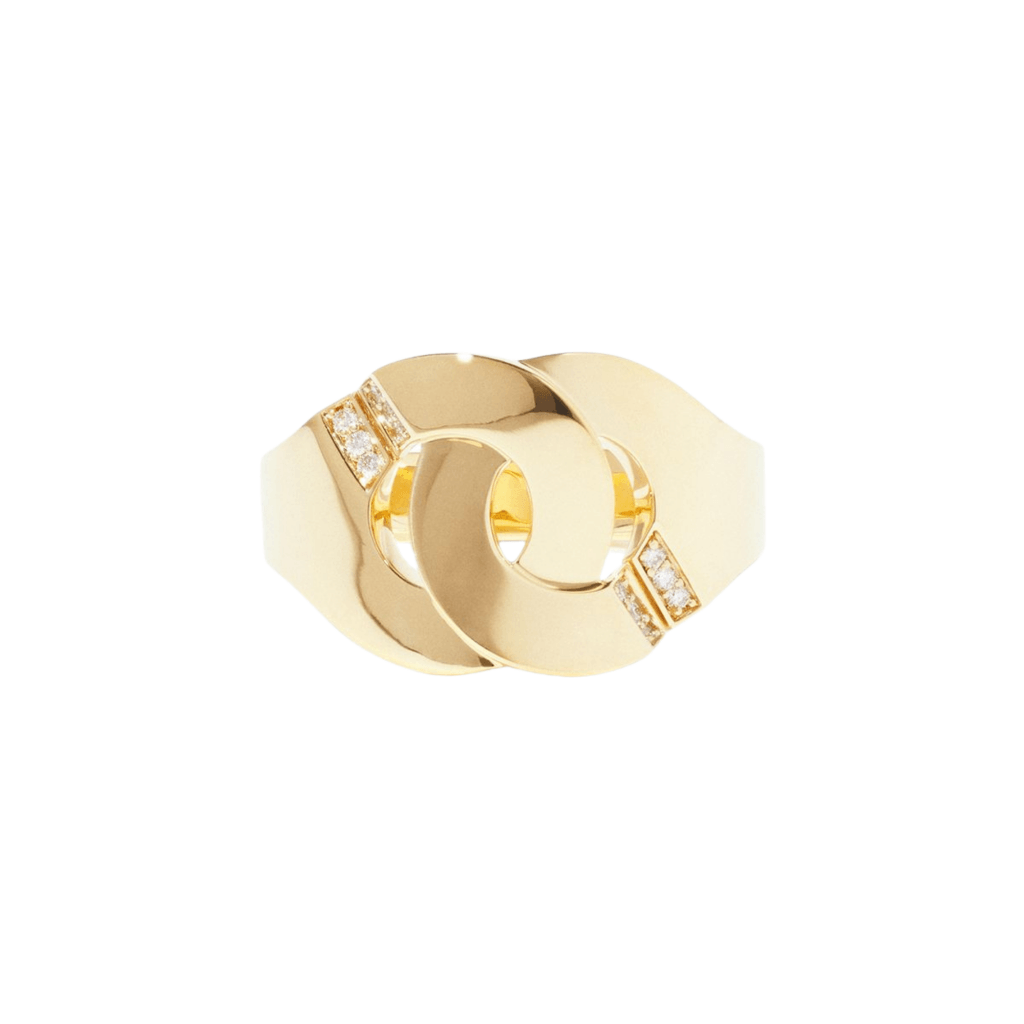 dinh van Menottes Dinh Van ring geelgoud met diamant - 267211 - #3 dinh van Menottes Dinh Van ring geelgoud met diamant - 267211 - #3