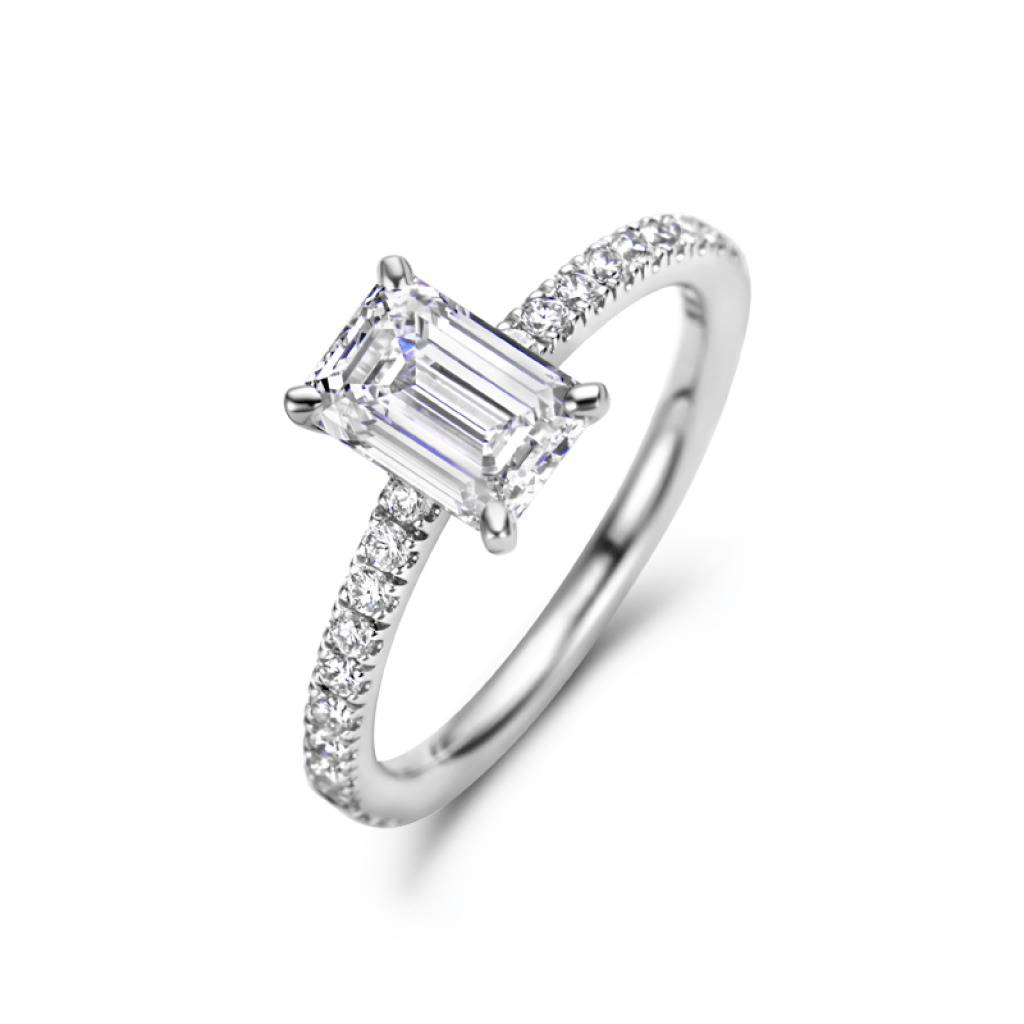 Schaap en Citroen Diamonds ring witgoud met diamant - #2 Schaap en Citroen Diamonds ring witgoud met diamant - #2
