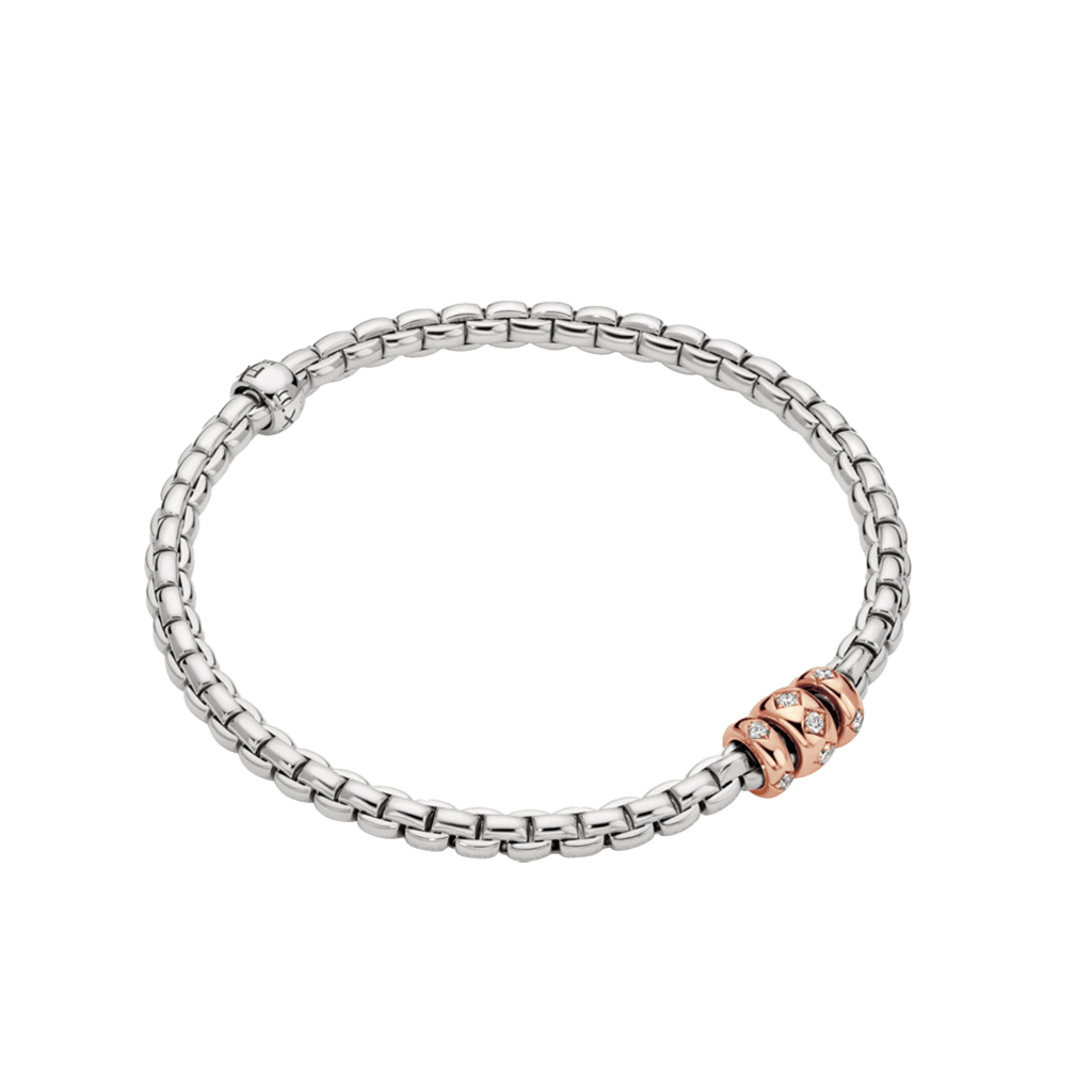FOPE Eka armband roodgoud met diamant - 73101B3_PB_B_RRR_00M - #1