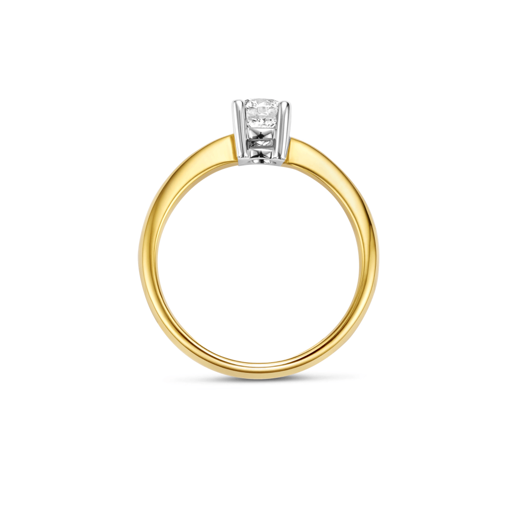Schaap en Citroen Diamonds ring geelgoud met diamant - #3
