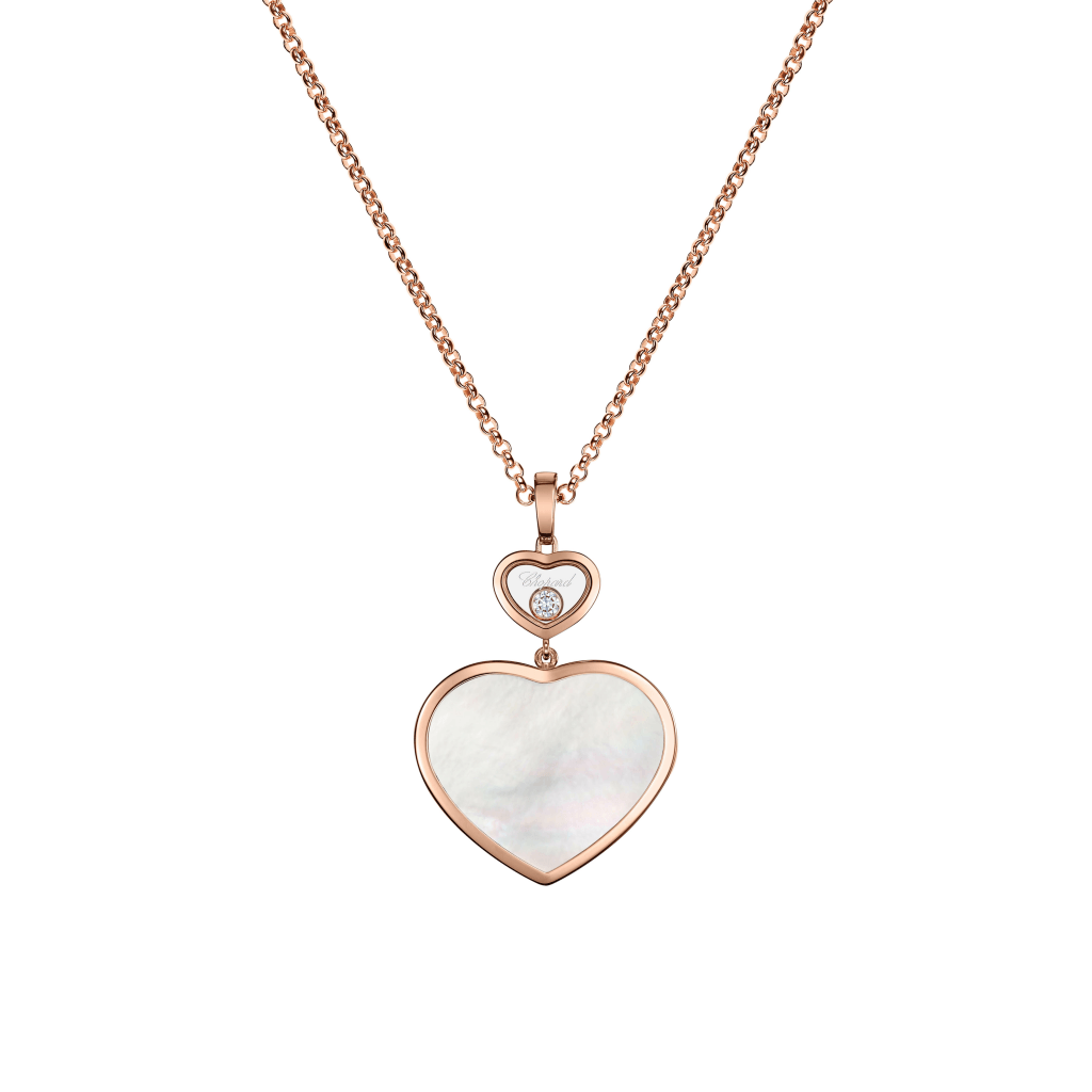 Chopard Happy Diamonds Happy Hearts collier roodgoud met diamant - 79A075-5301 - #1