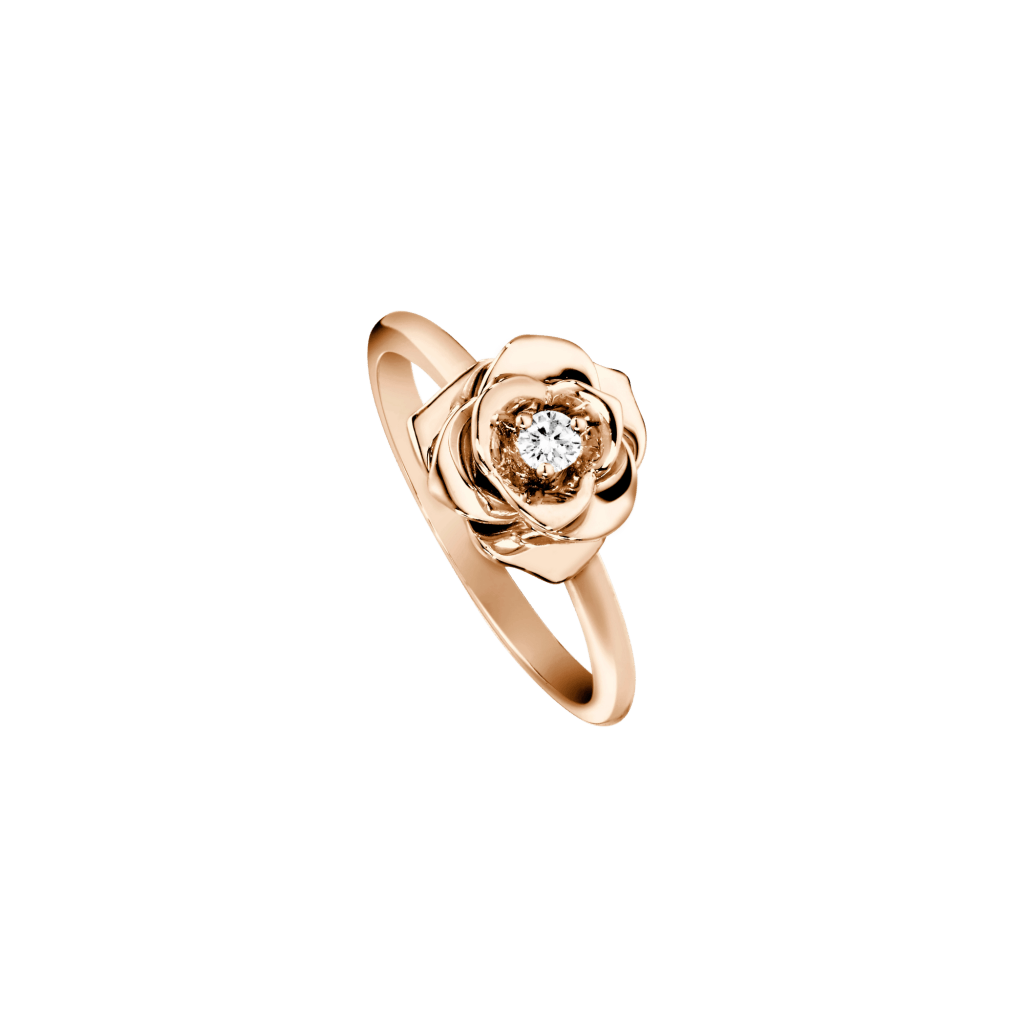 Piaget Rose ring roodgoud met diamant - G34UR400 - #1 Piaget Rose ring roodgoud met diamant - G34UR400 - #1