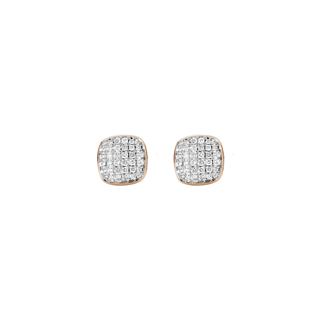 Tirisi Jewelry Amsterdam Stackables oorsieraad roodgoud met diamant - TE7075D(2P) - #1 Tirisi Jewelry Amsterdam Stackables oorsieraad roodgoud met diamant - TE7075D(2P) - #1