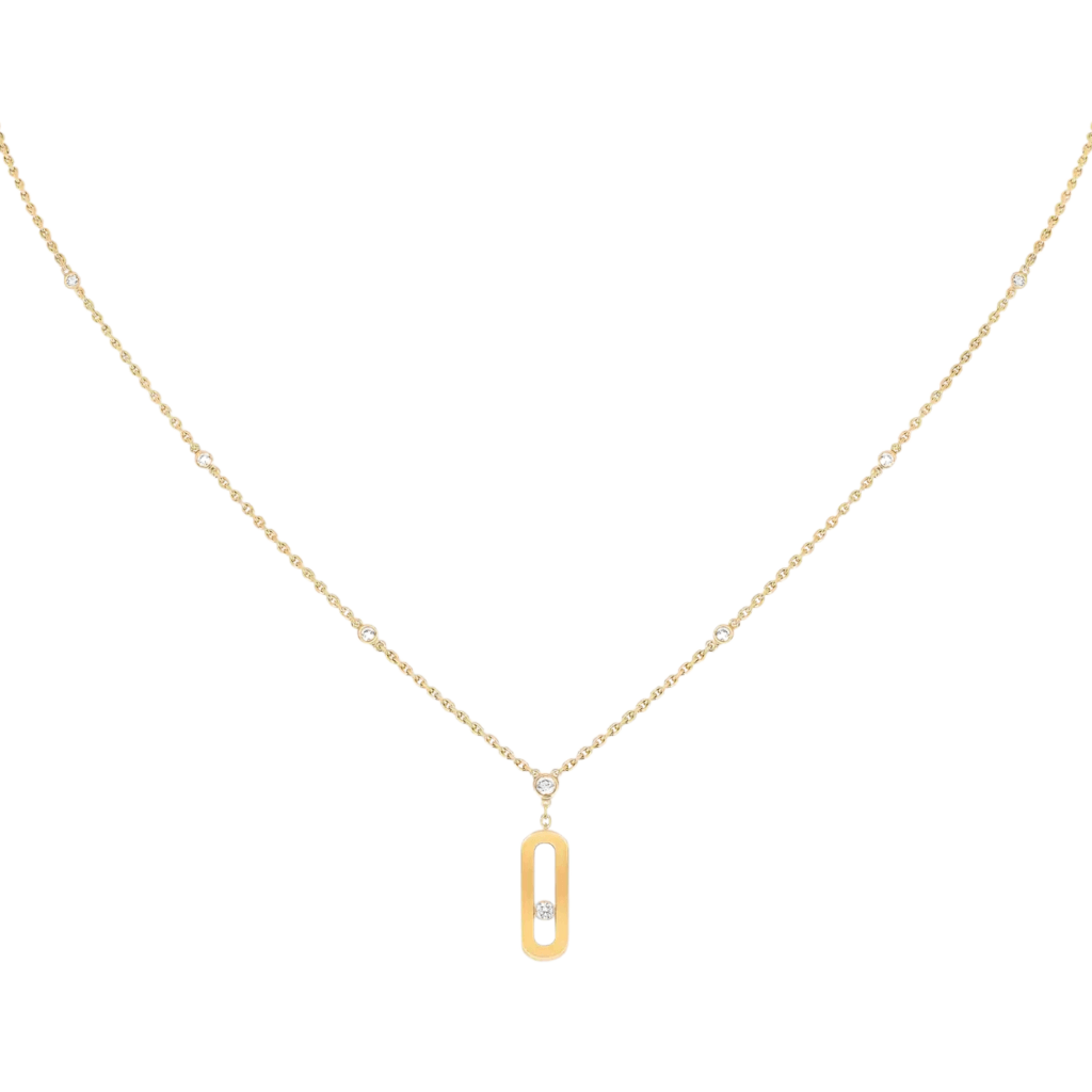 Messika Move Uno collier geelgoud met diamant - 10111-YG - #2 Messika Move Uno collier geelgoud met diamant - 10111-YG - #2