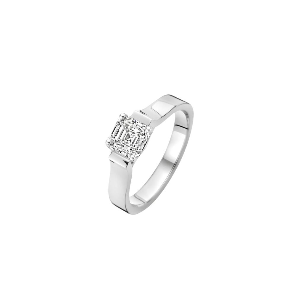 Royal Asscher Celeste ring witgoud met diamant - R.111.RAC.WG.52 GIA - #1 Royal Asscher Celeste ring witgoud met diamant - R.111.RAC.WG.52 GIA - #1