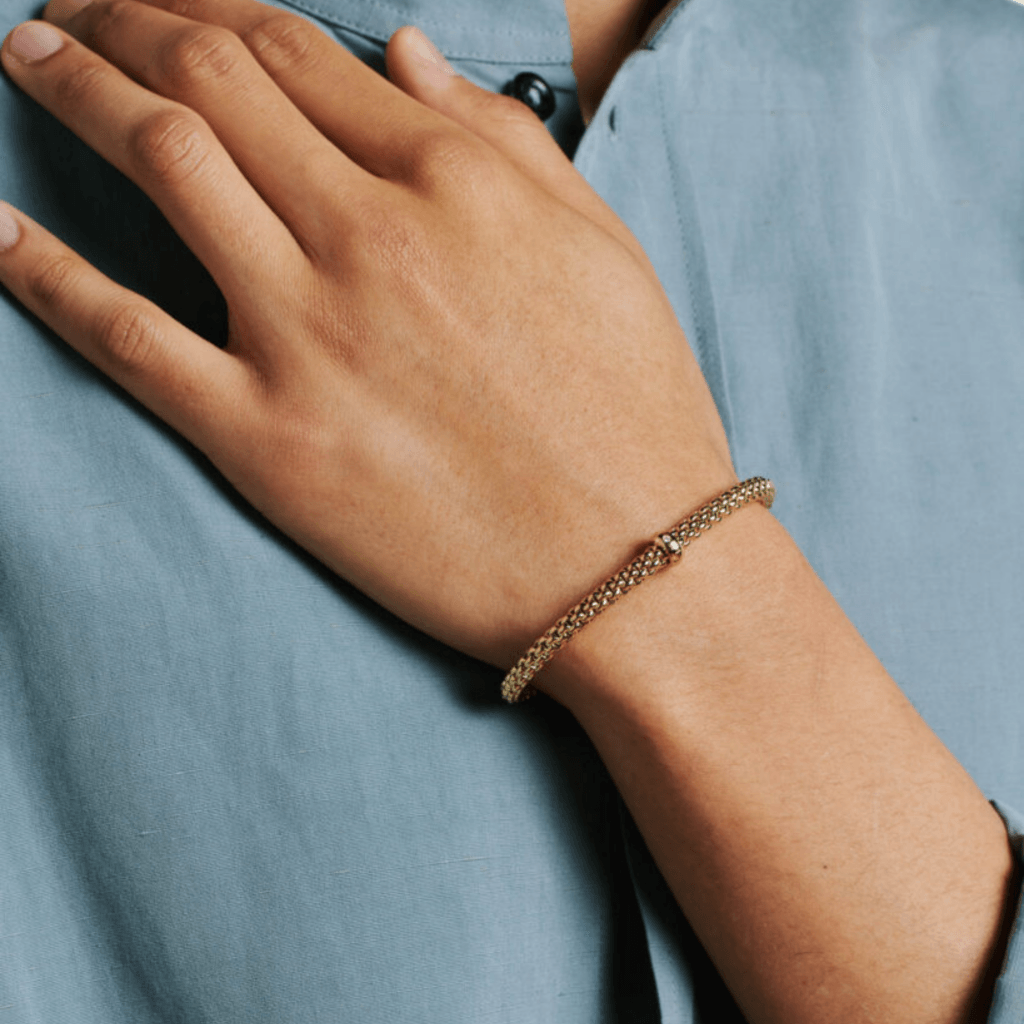 FOPE Solo armband geelgoud met diamant - 01M06BX_BB_G_XGX_00M - #5 FOPE Solo armband geelgoud met diamant - 01M06BX_BB_G_XGX_00M - #5