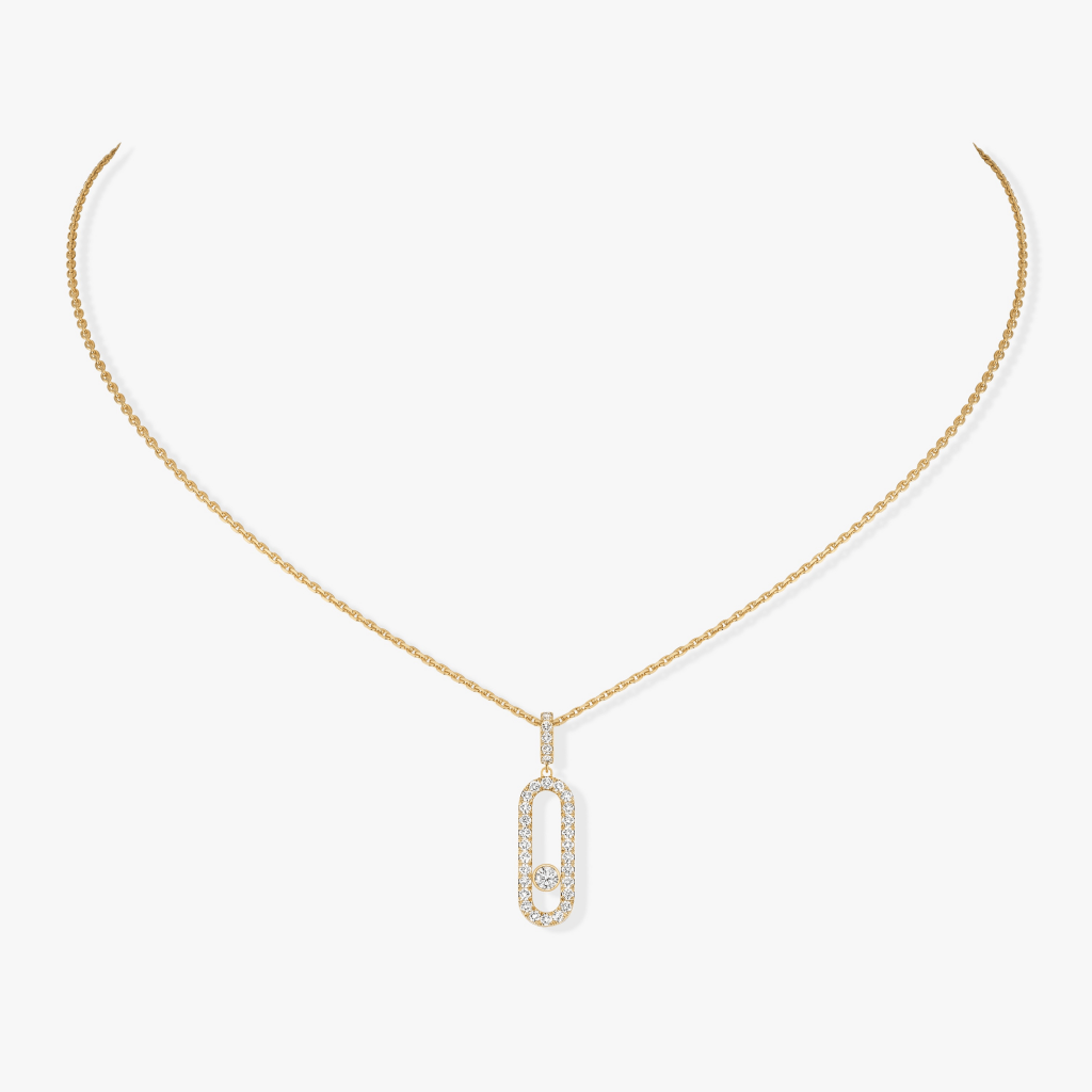 Messika Move Uno collier geelgoud met diamant - 12058-YG - #3 Messika Move Uno collier geelgoud met diamant - 12058-YG - #3