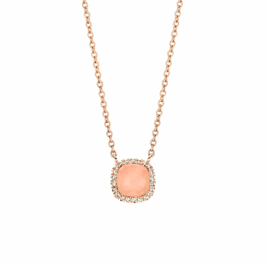 Tirisi Jewelry Milano Sweeties collier roodgoud met diamant - TP9152GUQP - #2 Tirisi Jewelry Milano Sweeties collier roodgoud met diamant - TP9152GUQP - #2