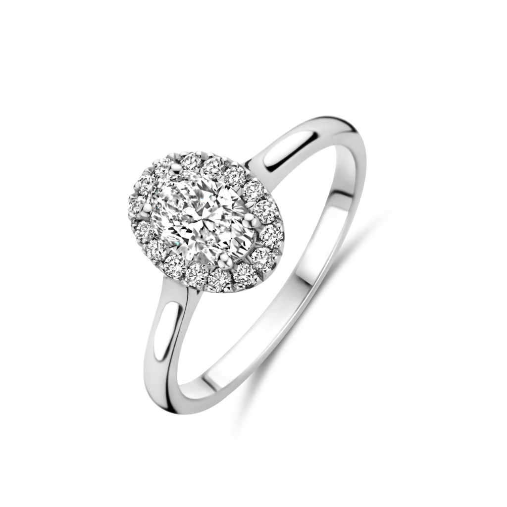Royal Asscher Caterina ring witgoud met diamant - R.19021.RAOV.WG.27 GIA - #1 Royal Asscher Caterina ring witgoud met diamant - R.19021.RAOV.WG.27 GIA - #1