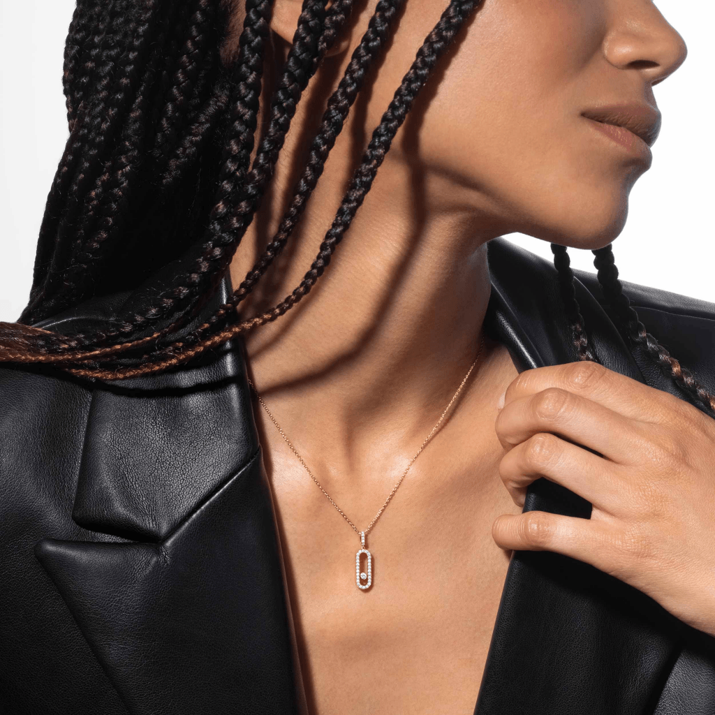 Messika Move Uno collier geelgoud met diamant - 12058-YG - #2 Messika Move Uno collier geelgoud met diamant - 12058-YG - #2
