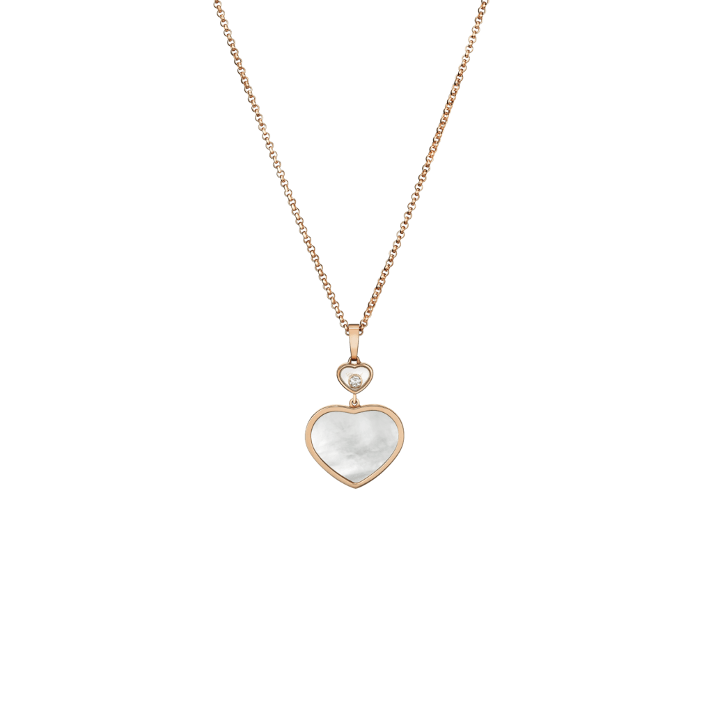 Chopard Happy Diamonds Happy Hearts collier roodgoud met diamant - 797482-5301 - #1