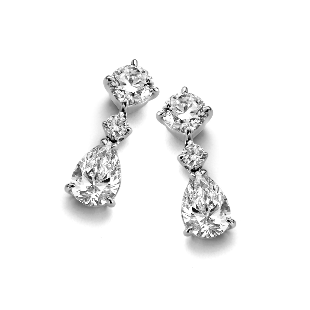 Schaap en Citroen Diamonds oorsieraad witgoud met diamant - #3 Schaap en Citroen Diamonds oorsieraad witgoud met diamant - #3