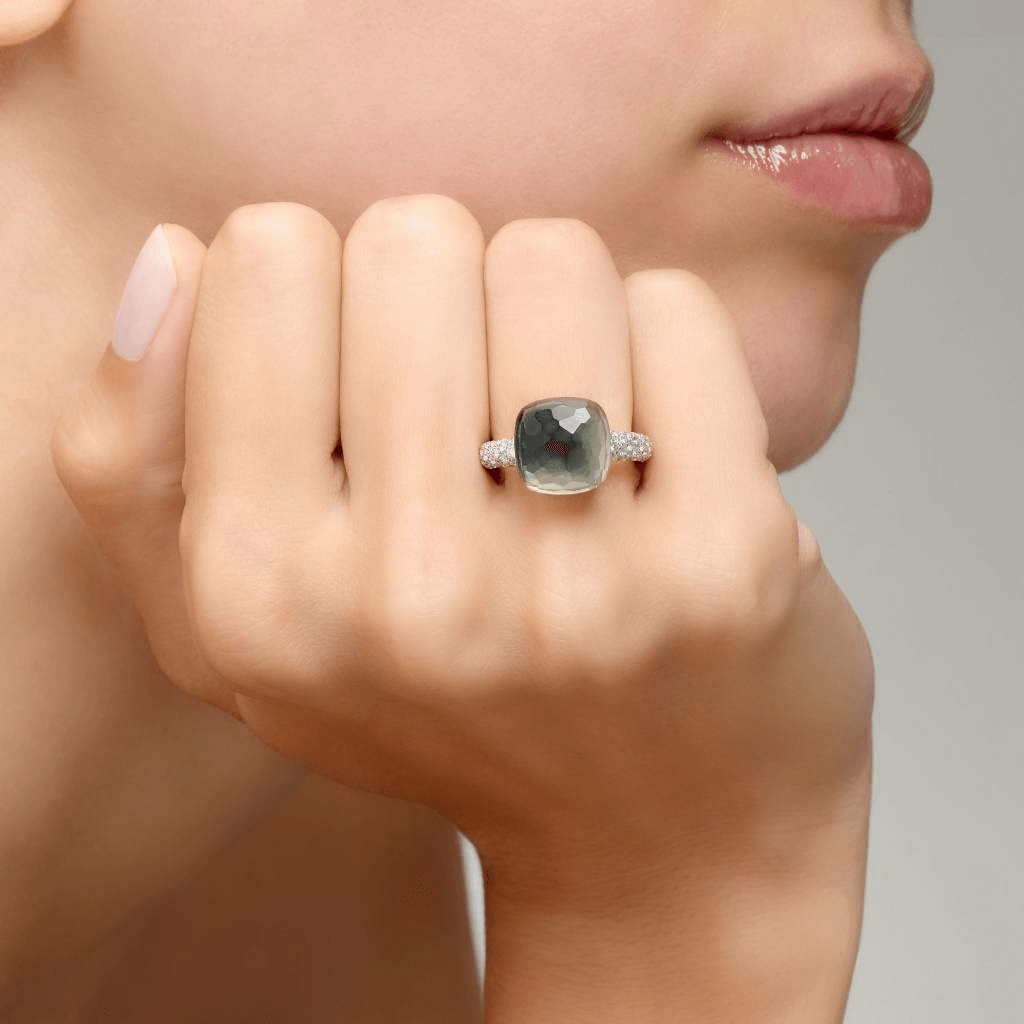 Pomellato Nudo Diamonds ring roodgoud met diamant - PAB4010 O6000 DB0PA - #7 Pomellato Nudo Diamonds ring roodgoud met diamant - PAB4010 O6000 DB0PA - #7