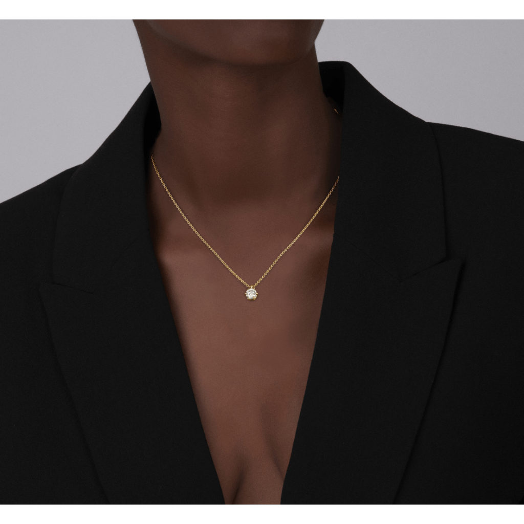 Schaap en Citroen Diamonds collier geelgoud met diamant - #4 Schaap en Citroen Diamonds collier geelgoud met diamant - #4