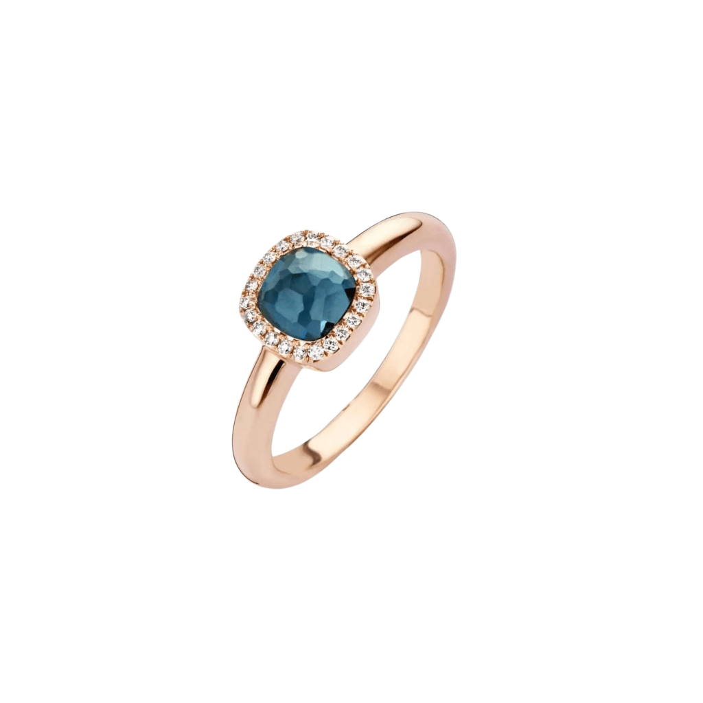 Tirisi Jewelry Milano Sweeties ring roodgoud met diamant - TR9624LBTP - #1 Tirisi Jewelry Milano Sweeties ring roodgoud met diamant - TR9624LBTP - #1