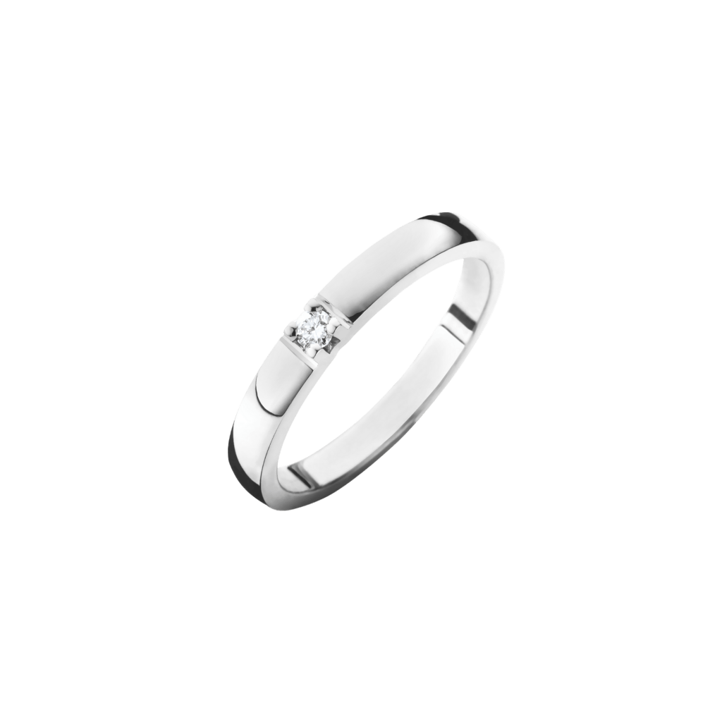 Schaap en Citroen Diamonds ring witgoud met diamant - #1 Schaap en Citroen Diamonds ring witgoud met diamant - #1
