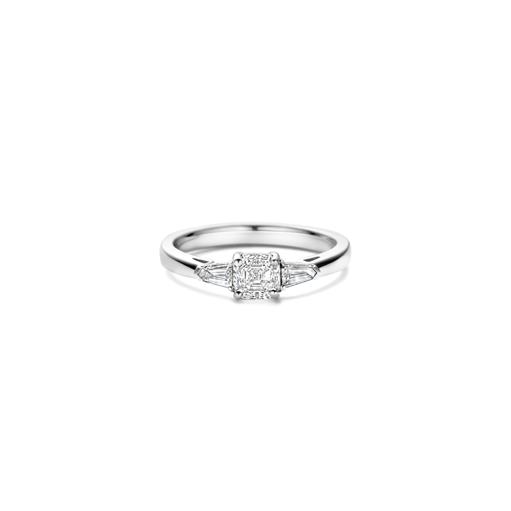 Royal Asscher Ava ring platina met diamant - R.113.PLAT.12 GIA - #4 Royal Asscher Ava ring platina met diamant - R.113.PLAT.12 GIA - #4