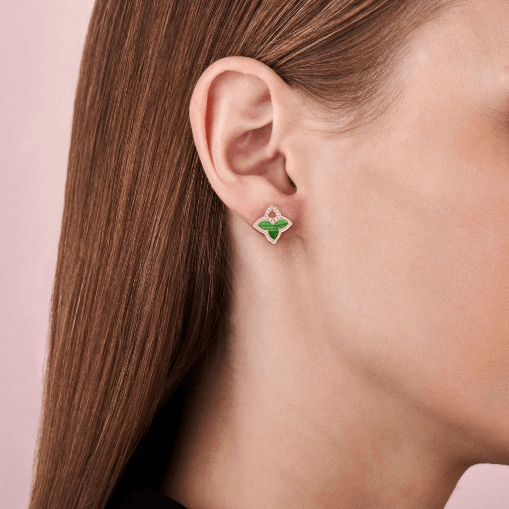 Tirisi Jewelry Seoul Flower Due oorsieraad roodgoud met diamant - TE7097MCP - #4 Tirisi Jewelry Seoul Flower Due oorsieraad roodgoud met diamant - TE7097MCP - #4