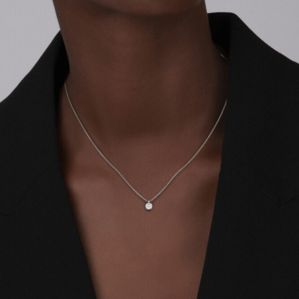 Schaap en Citroen Diamonds collier witgoud met diamant - #4 Schaap en Citroen Diamonds collier witgoud met diamant - #4