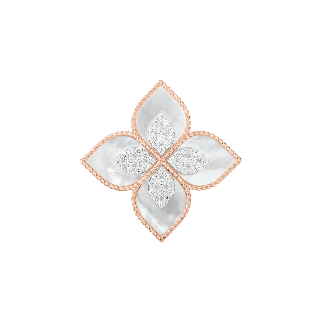 Roberto Coin Princess Flower ring roodgoud met diamant - ADV888RI1838_02 - #2 Roberto Coin Princess Flower ring roodgoud met diamant - ADV888RI1838_02 - #2