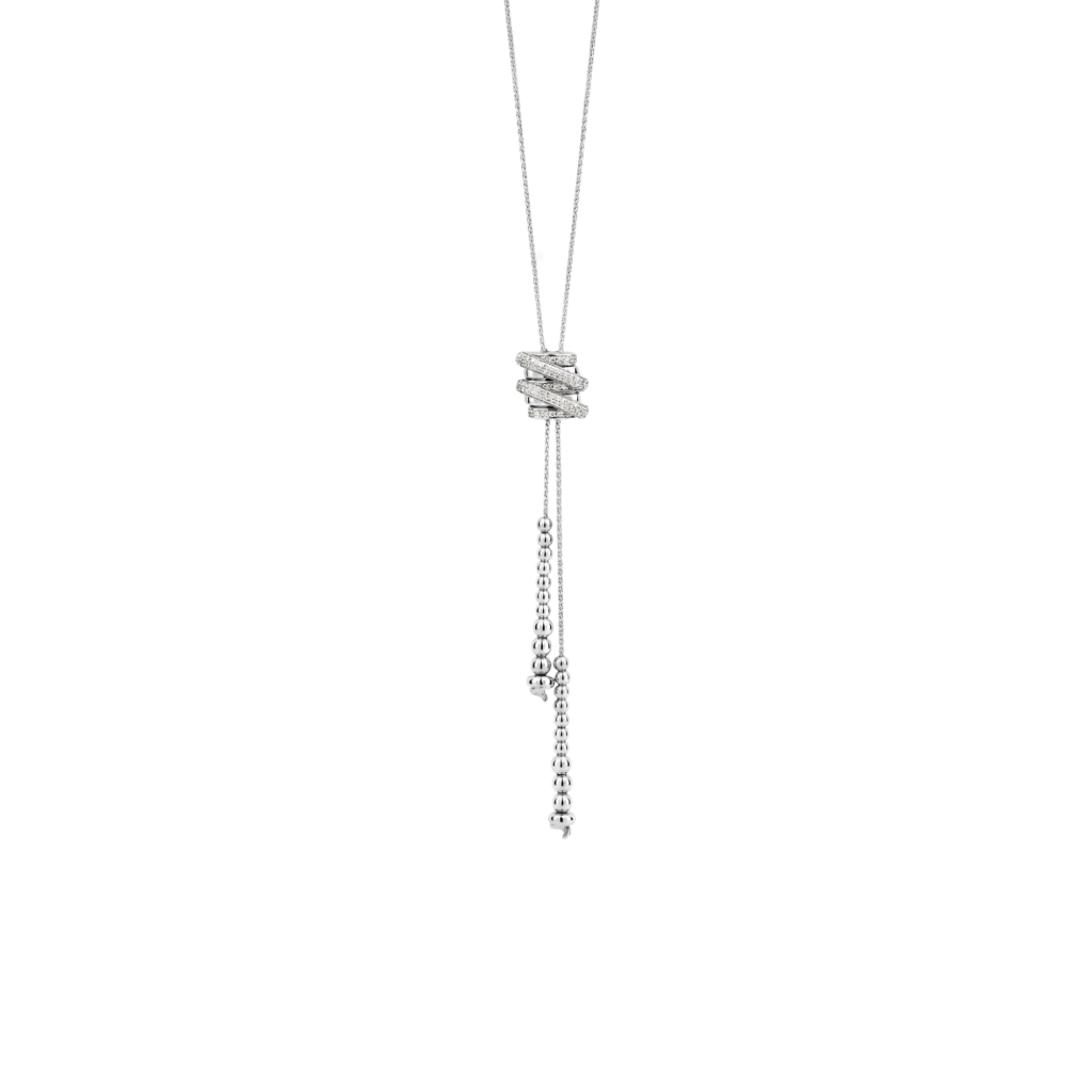 Tirisi Jewelry Amsterdam Swirl collier witgoud - TN2139DW - #1 Tirisi Jewelry Amsterdam Swirl collier witgoud - TN2139DW - #1