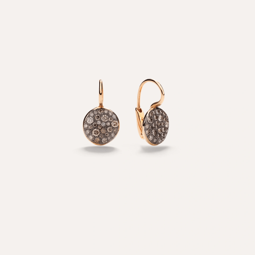 Pomellato Sabbia oorsieraad roodgoud met diamant - POB2041 O7000 DBR00 - #2 Pomellato Sabbia oorsieraad roodgoud met diamant - POB2041 O7000 DBR00 - #2