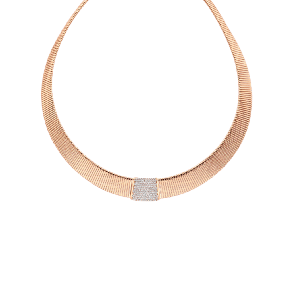 Schaap en Citroen Diamonds collier roodgoud met diamant - #1 Schaap en Citroen Diamonds collier roodgoud met diamant - #1