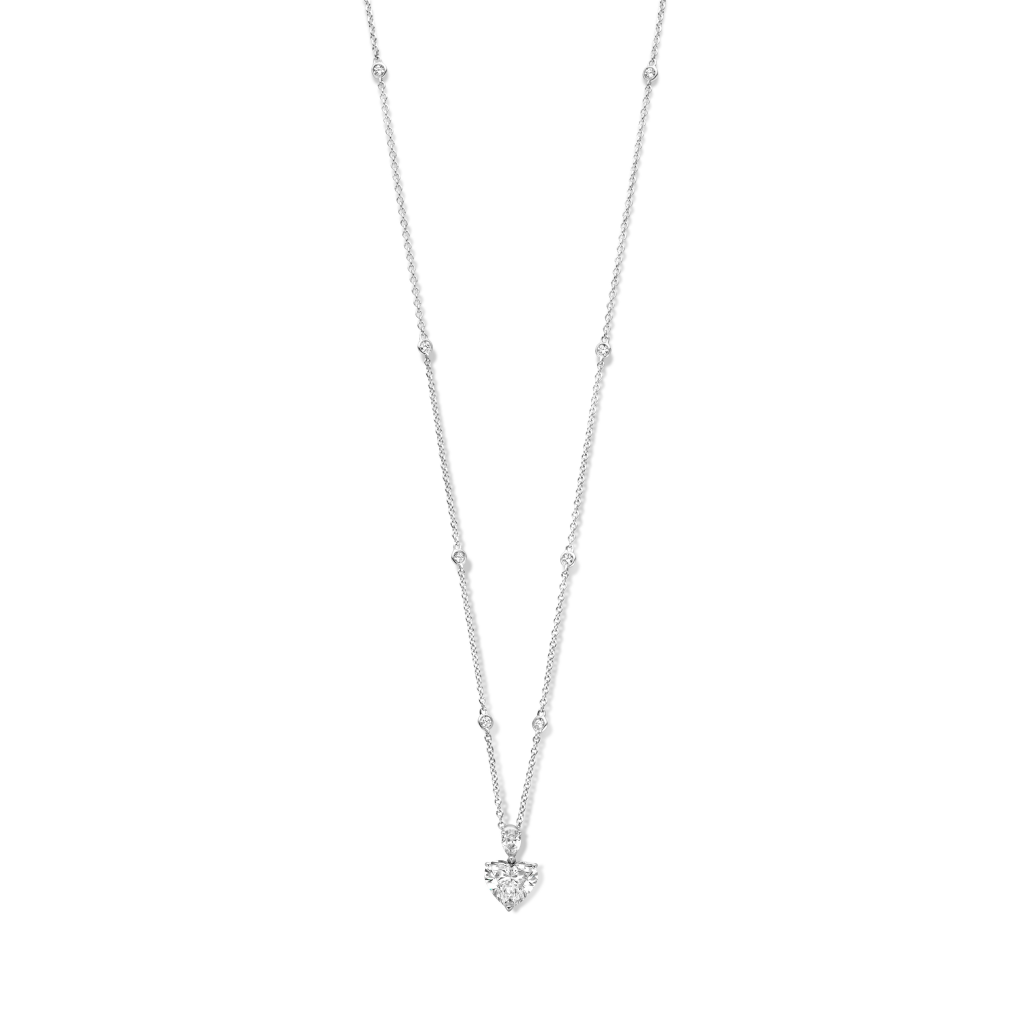 Schaap en Citroen Diamonds collier witgoud met diamant - #1 Schaap en Citroen Diamonds collier witgoud met diamant - #1