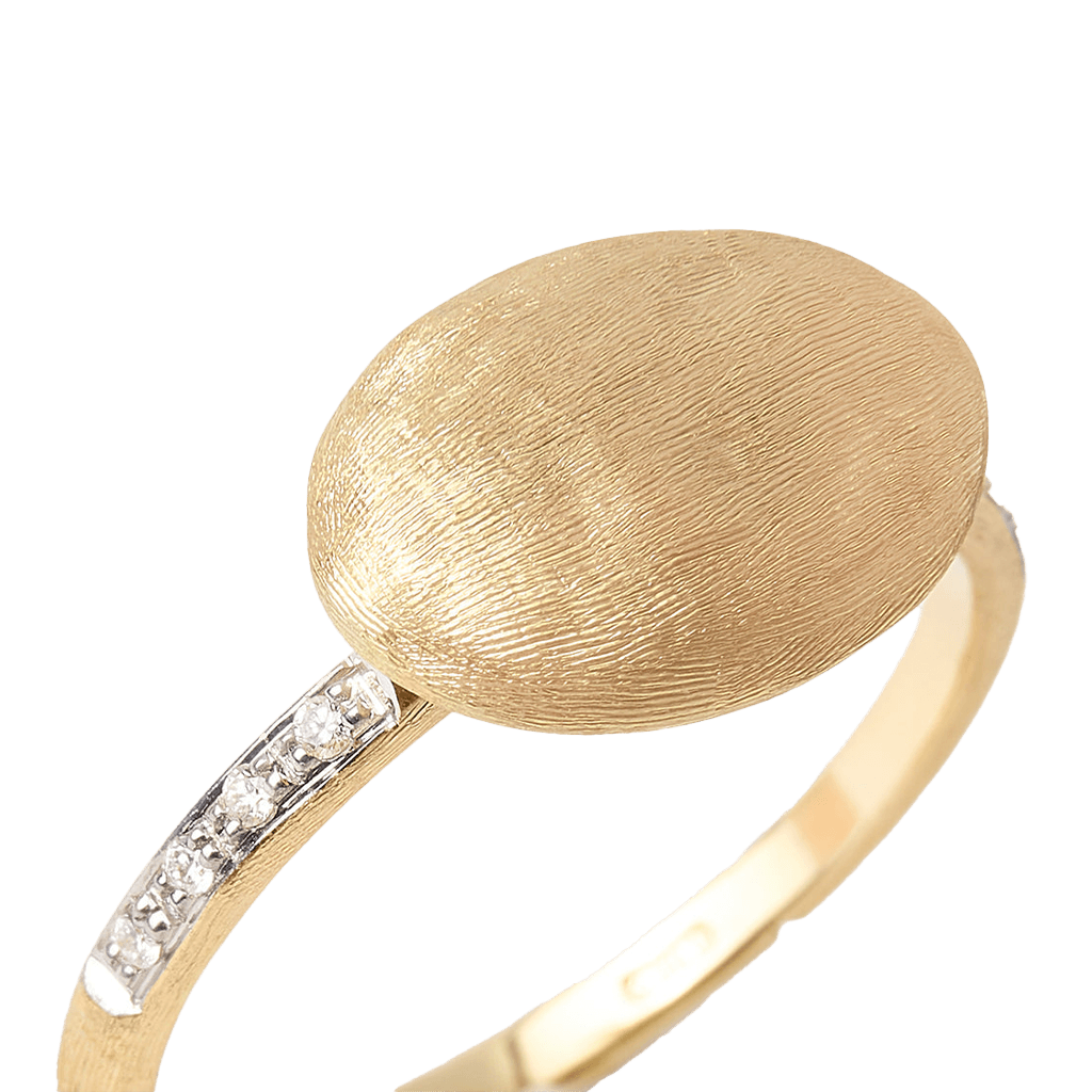 Marco Bicego Siviglia ring geelgoud met diamant - AB609-B - #6 Marco Bicego Siviglia ring geelgoud met diamant - AB609-B - #6