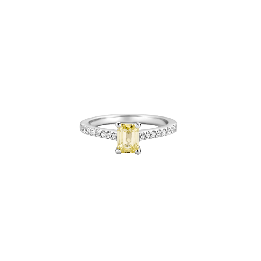 Schaap en Citroen Diamonds ring witgoud met diamant - #2 Schaap en Citroen Diamonds ring witgoud met diamant - #2