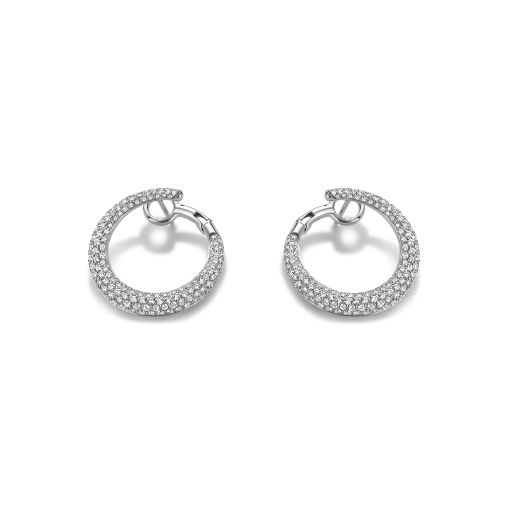 Schaap en Citroen Diamonds oorsieraad witgoud met diamant - #2