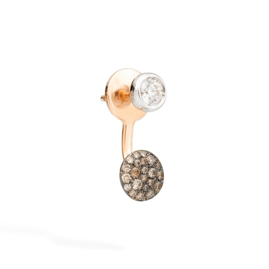 Pomellato Sabbia oorsieraad roodgoud met diamant - PHC3052 O6BWR DB0BR - #2 Pomellato Sabbia oorsieraad roodgoud met diamant - PHC3052 O6BWR DB0BR - #2