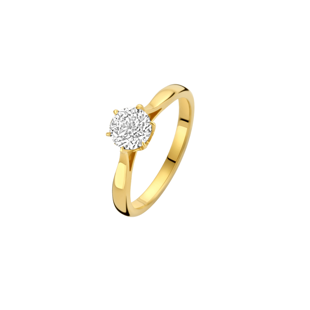 Schaap en Citroen Diamonds ring geelgoud met diamant - #1 Schaap en Citroen Diamonds ring geelgoud met diamant - #1