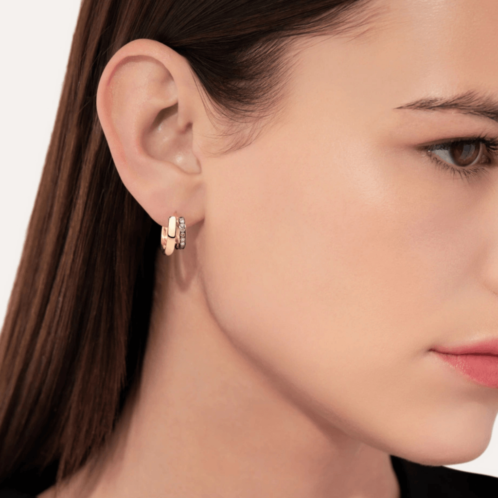 Pomellato Pomellato Together oorsieraad roodgoud met diamant - POB8111 O7000 DBR00 - #2 Pomellato Pomellato Together oorsieraad roodgoud met diamant - POB8111 O7000 DBR00 - #2