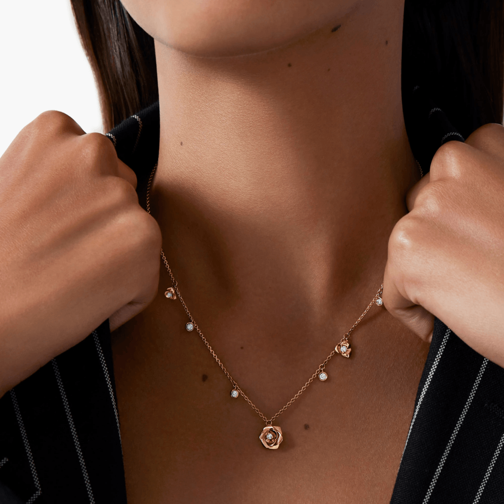 Piaget Rose collier roodgoud met diamant - G37UB600 - #4 Piaget Rose collier roodgoud met diamant - G37UB600 - #4
